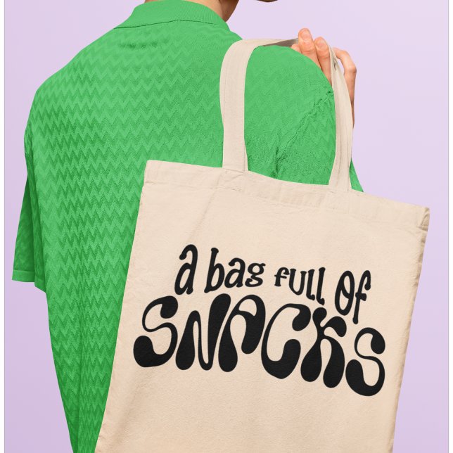 Un sac plein de snacks Amusant Cool moderne (Shop now and satisfy those cravings on the move!)