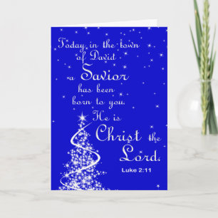 Un Sauveur est né Carte de voeux de Noël