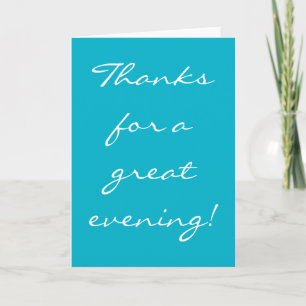 Un Simple Merci Pour Une Bonne Carte Du Soir