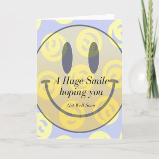 Un Smile Énorme Se Bien Bientôt Carte Big Personna