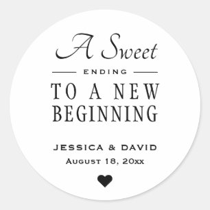 Un Sticker De Faveur De Mariage Doux Terminant Sim