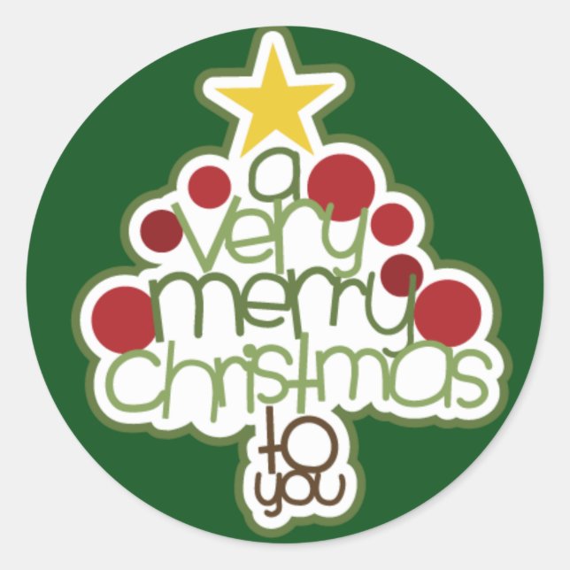 Un Sticker Très Joyeux, Glosseux (Devant)