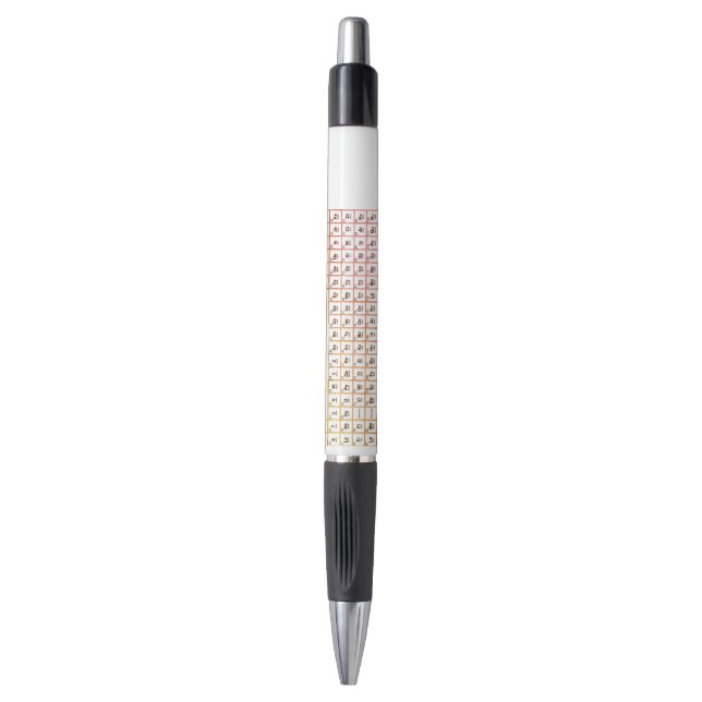 Un stylo de la table périodique des éléments (Devant (Vertical))