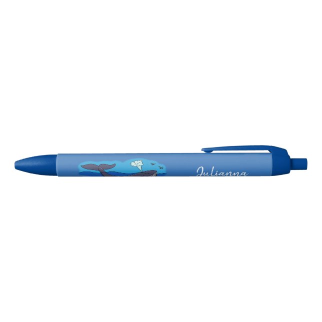 Un stylo design pour baleines blanches mignonnes (Haut)