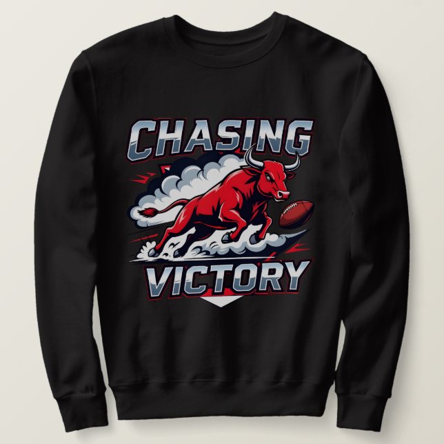 Un Sweatshirt américain à la recherche d'une victo (Design devant)
