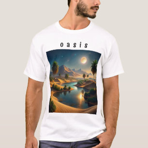 Un t-shirt créatif pour la vue sur l'oasis