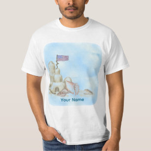 Un T-shirt de château de sable