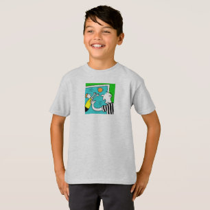 Un T-shirt de football amusant montre un joueur Sc