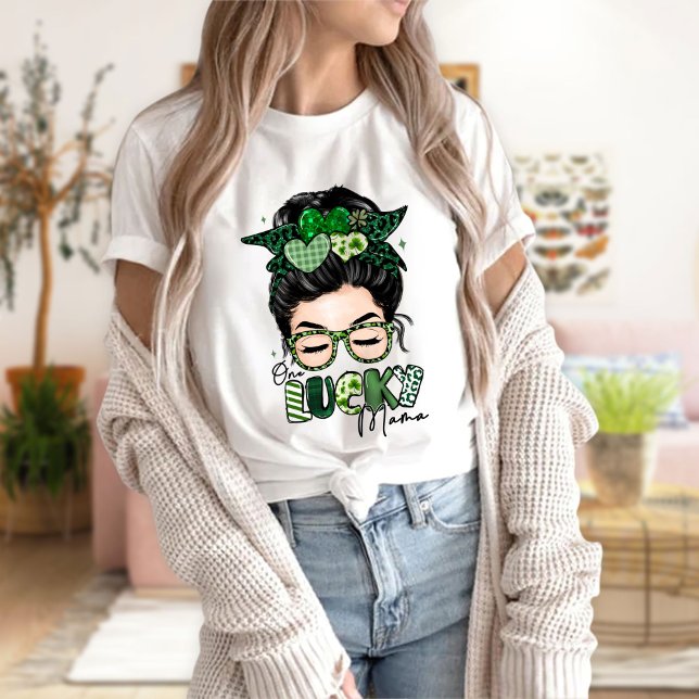 Un T-shirt de la Saint Patrick de Lucky Mama, mama (Créateur téléchargé)