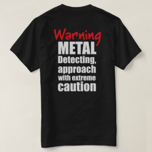 Un t-shirt détecteur de métal amusant - noir - c