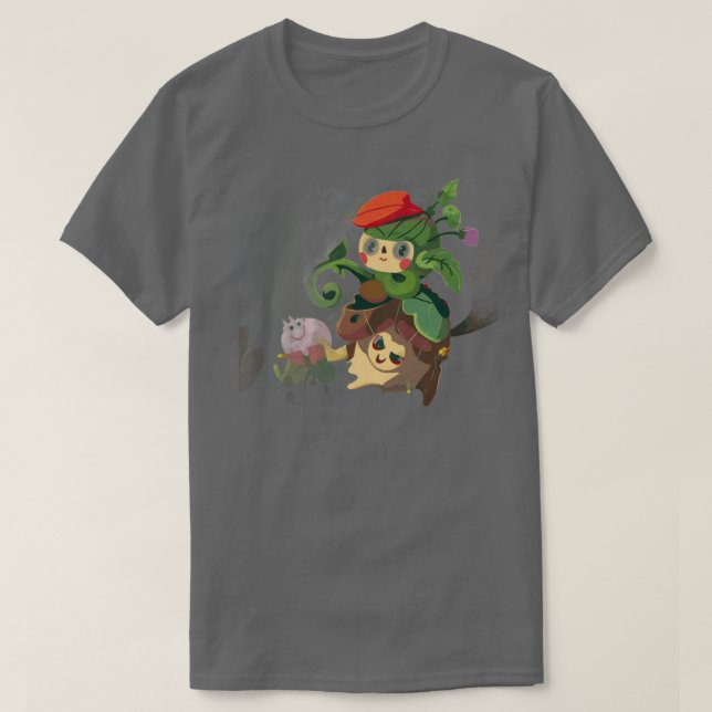 Un T-shirt d'illustration plein de charme et d'ima (Design devant)