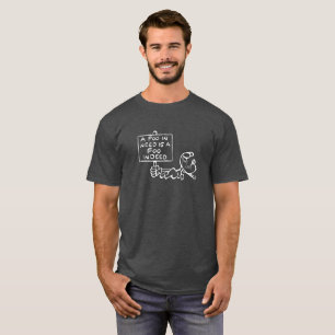 "Un T-shirt foncé "A Foo in Need"