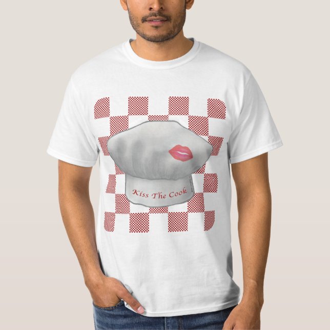 Un t-shirt Kiss The Cook (Devant)