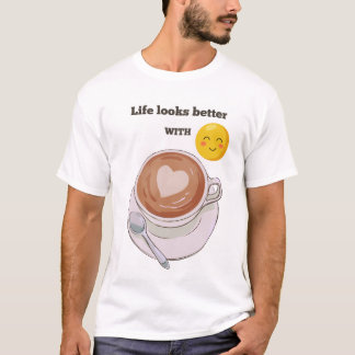 Un T-shirt sur le thème du café sonne comme un fan