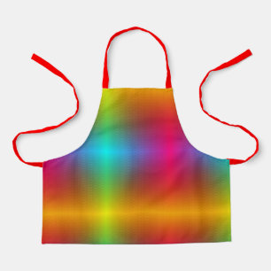 Un tablier vibrant avec un motif de dégradé d'arc-