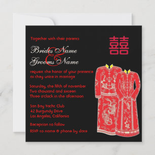Un Tang Chinois convient à une invitation au maria
