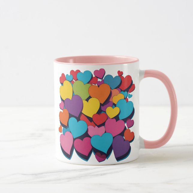 Un Tas de Mug Personnalisé d'Amour (Droite)