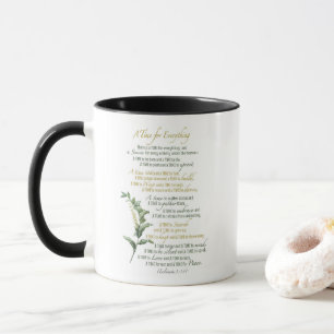 Un temps pour tout - Ecclesiaste 3 : 1-8 Mug