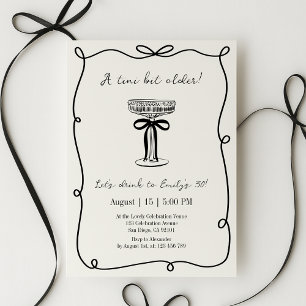 Un tini un peu plus vieux, invitation d'anniversai