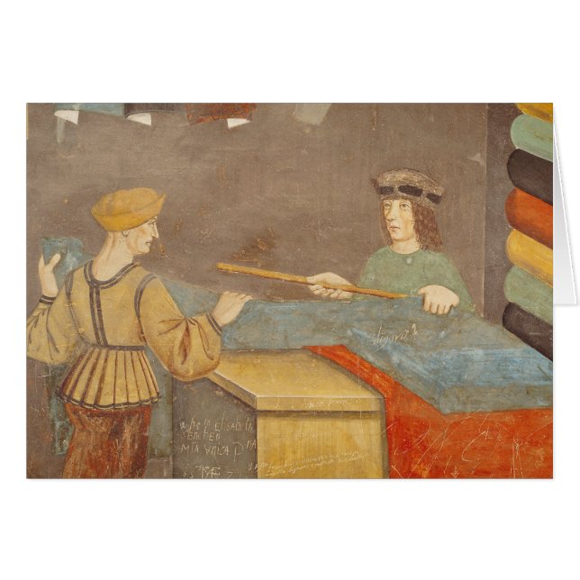 Un tissu de mesure marchand de tissu (Devant horizontal)