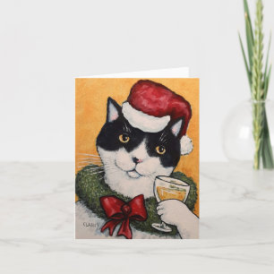 Un toast ! Carte double pour fêtes annuelles