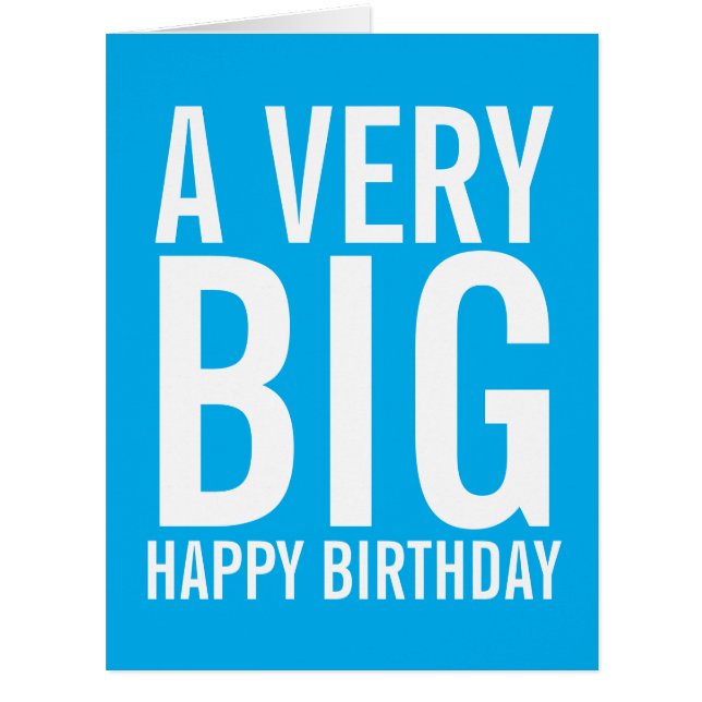 Un très grand anniversaire heureux (Devant)