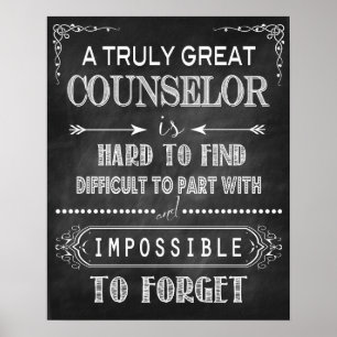Un très grand poster de conseiller