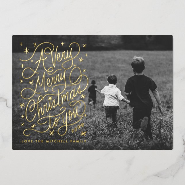 Un très joyeux Carte photo de Noël (Recto)