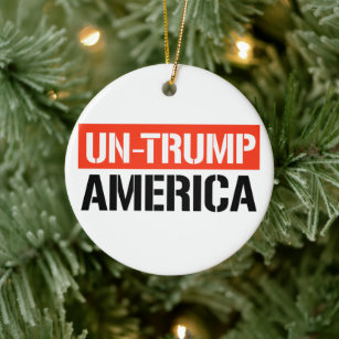 Un-Trump Amerika Keramik Ornament