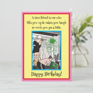 Un Véritable Ami Vous Lève Une Carte De Vacances P