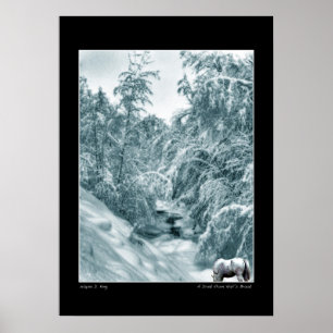 Un verre de Halls Brook Poster