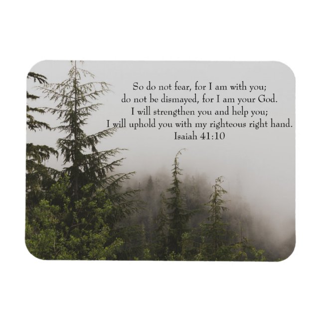 Un verset biblique inspirant de Isaiah Magnet (Horizontal)