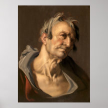 Un vieil homme - Abraham Bloemaert Poster d'art