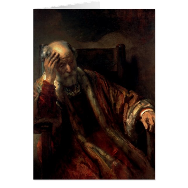 Un vieil homme dans un fauteuil (Devant)