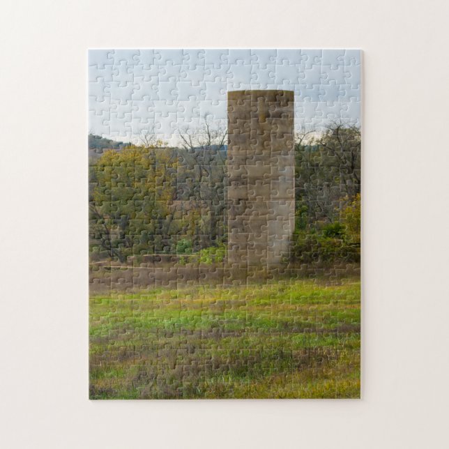 Un vieux puzzle de silo de ferme (Vertical)
