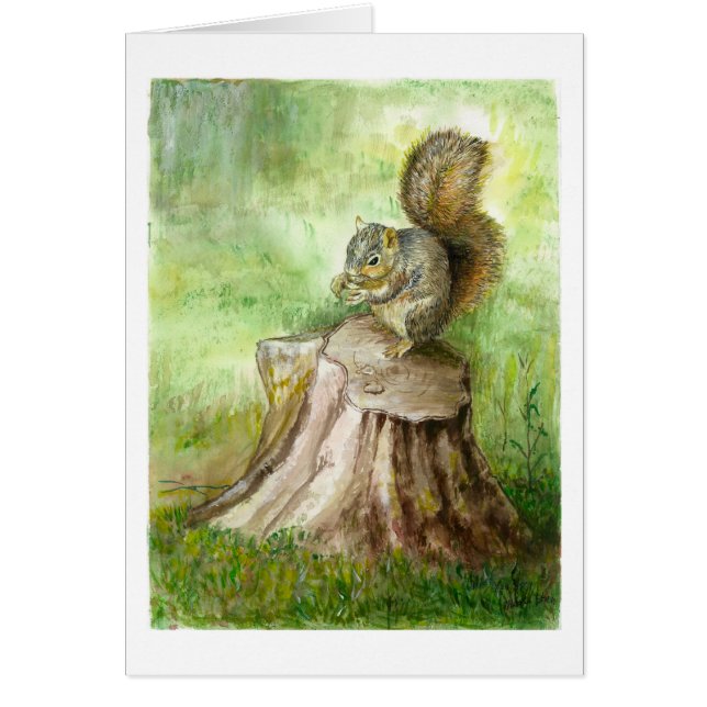 Un vieux rondin et écureuil (Devant)