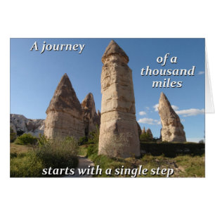 Un voyage commence par une seule étape.