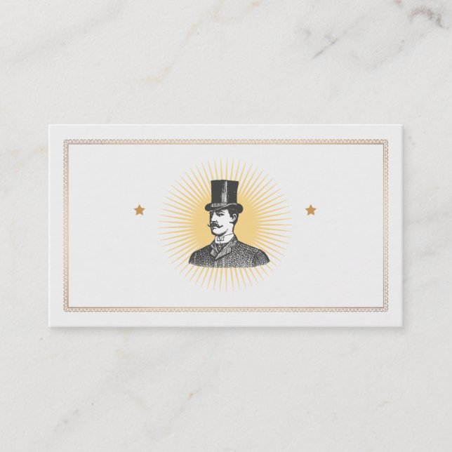 Un vrai Carte de visite Vintage (Devant)