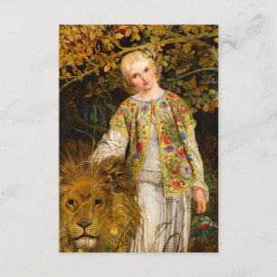 Una and the Lion, 1860 von William Bell Scott Begleitkarte