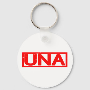Una Briefmarke Schlüsselanhänger