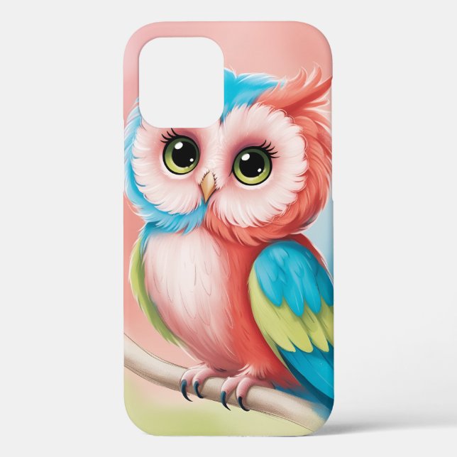 Una funda para para iPhone 12 con un motivo búho Case-Mate iPhone Hülle (Rückseite)