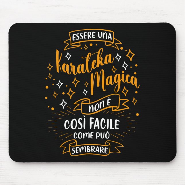 Una Karateka Magica Regala Mousepad (Vorne)