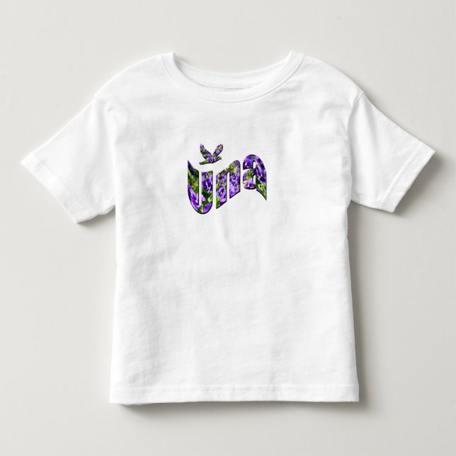 Una, Name, Logo, Kleinkind T-shirt (Vorderseite)