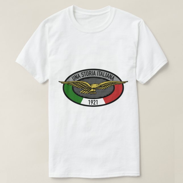 Una Storia Italiana Moto Guzzi T-Shirt (Design vorne)