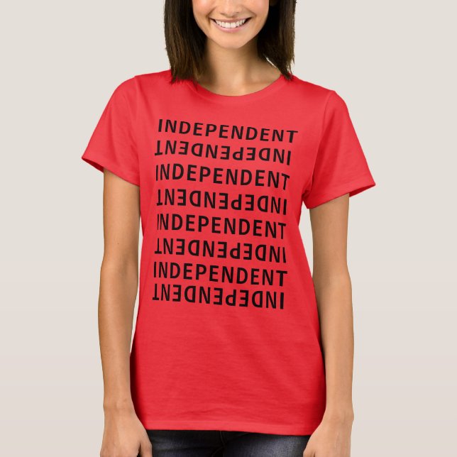 Unabhängig von der Schulterspitze T-Shirt (Vorderseite)