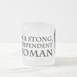 Unabhängige Frauen-Tasse 1 Mattglastasse