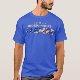 Unabhängiger Bauer Landwirtschaft 4. Juli T-Shirt