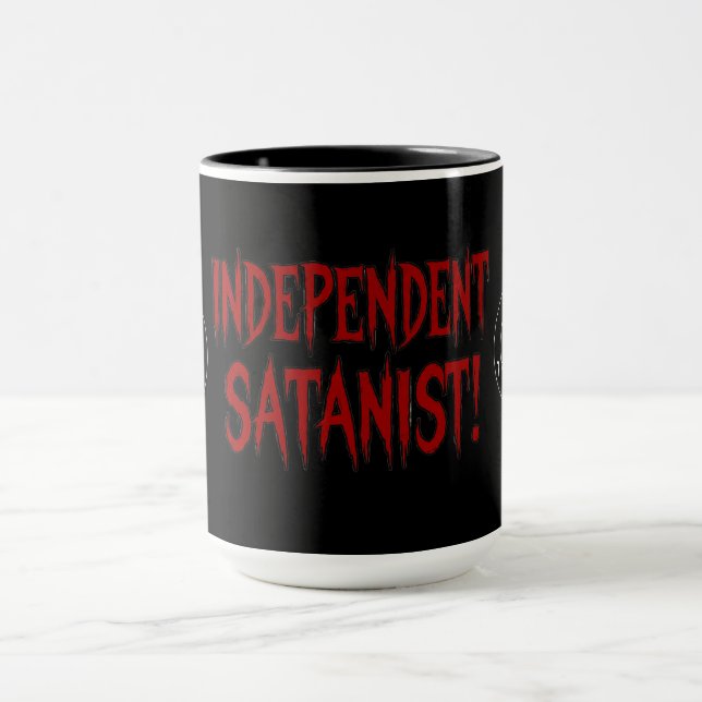 Unabhängiger Satanist Tasse (Zentrum)
