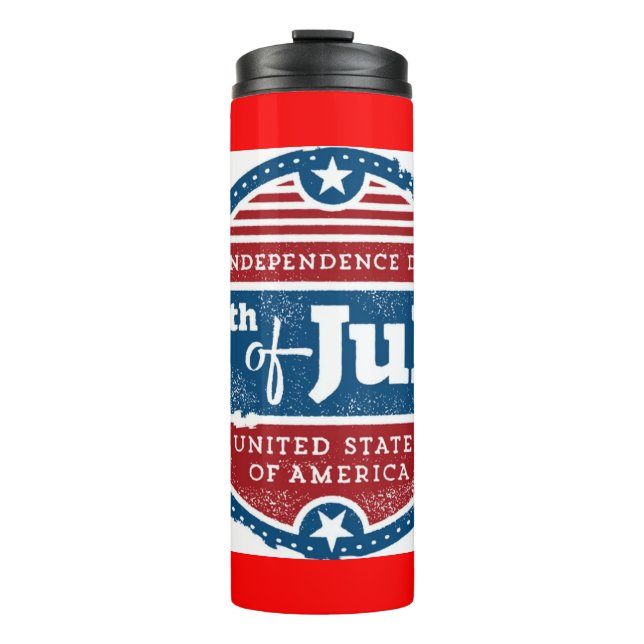 Unabhängigkeit Amerikas Thermosbecher (Vorderseite)