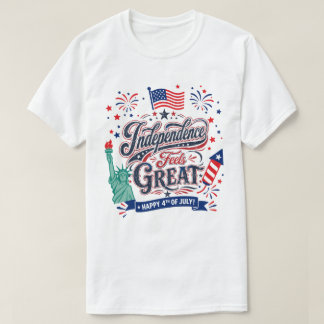 Unabhängigkeit Fühlt Sich Großartig an – Frohes 4. T-Shirt